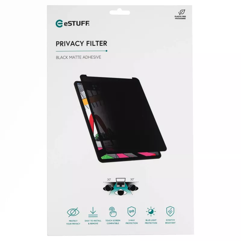 eSTUFF GLBW08192131 privatumo filtras planšetei 21,1 cm (8,3 colio) berėmis