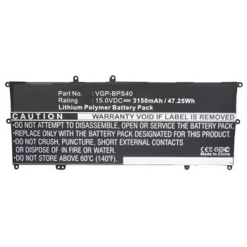 CoreParts baterija nešiojamam kompiuteriui Sony, skirta SVF14N16CW, SVF14N26CW, SVF15N13CW, SVF15N18PW, VAIO Fit 14A, VAIO Fit 15