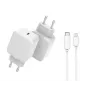 CoreParts MBXUSB-AC0015 universalus mobiliojo įrenginio įkroviklis, baltas, AC, greitasis įkrovimas, vidaus naudojimui