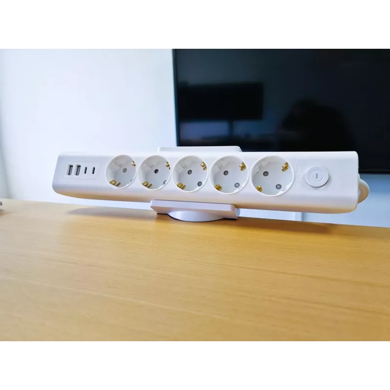 MicroConnect MC-DESKMOUNTW laikiklis rozetėms prie stalo krašto