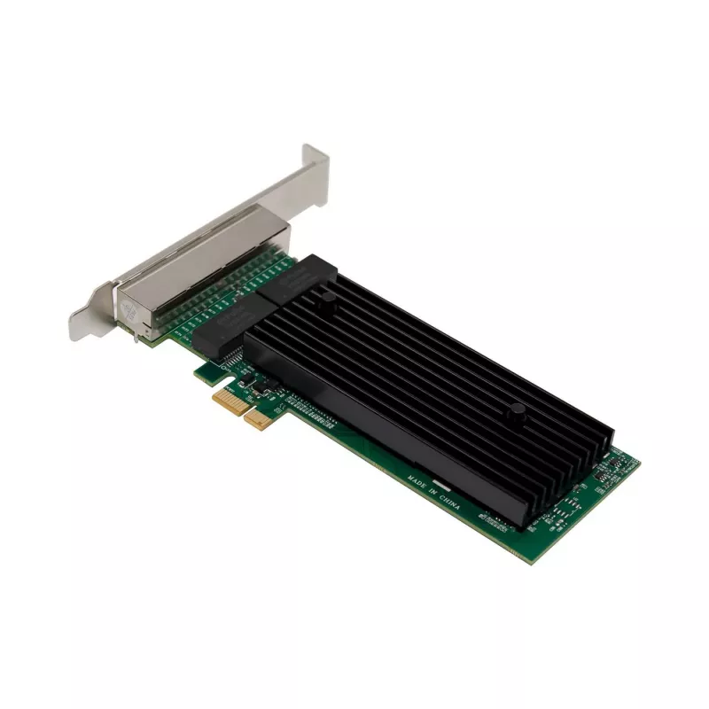 Tinklo plokštė PCIe x1 MicroConnect MC-PCIEX1-82575-Q su Intel 82575 valdikliu