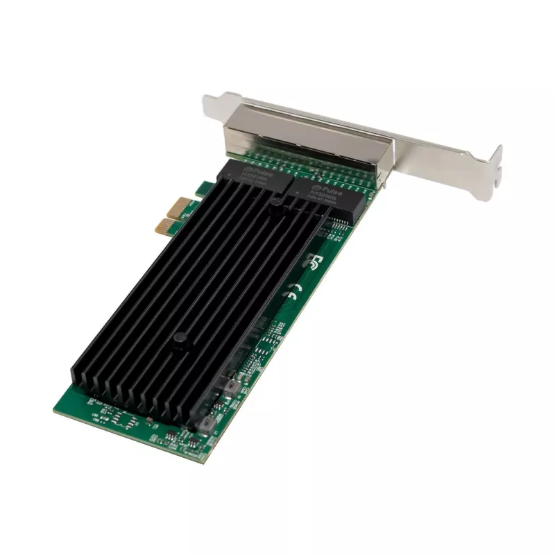 Tinklo plokštė PCIe x1 MicroConnect MC-PCIEX1-82575-Q su Intel 82575 valdikliu