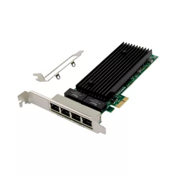 MicroConnect MC-PCIEX1-82576-Q keturių prievadų Gigabit tinklo plokštė, PCIe x1, Intel 82576