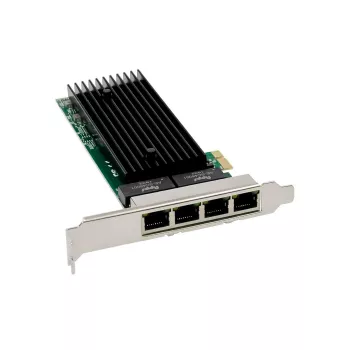 MicroConnect MC-PCIEX1-82576-Q keturių prievadų Gigabit tinklo plokštė, PCIe x1, Intel 82576