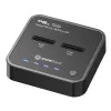 CoreParts MS-CLONER-NVME doko stotelė SSD diskams su klonavimo funkcija, USB 3.2 Gen 2 Type-C, juoda