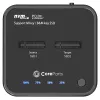 CoreParts MS-CLONER-NVME doko stotelė SSD diskams su klonavimo funkcija, USB 3.2 Gen 2 Type-C, juoda