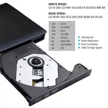 CoreParts MS-DVDRW-3.0-013 optinis įrenginys, sidabrinis