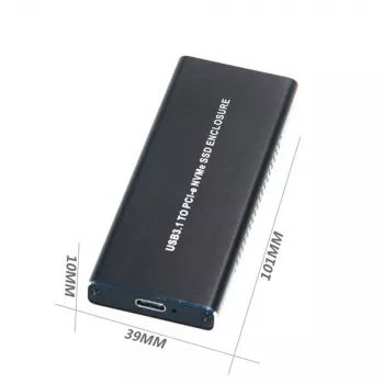 CoreParts MSUB8001 SSD korpusas M.2 juodas