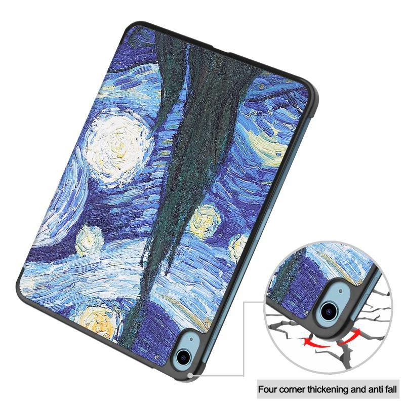 CoreParts TABX-IP10-COVER13 dėklas planšetei 27,7 cm (10,9 colio) sulankstomas dėklas Mėlyna, Žalia, Oranžinė, Balta, Geltona