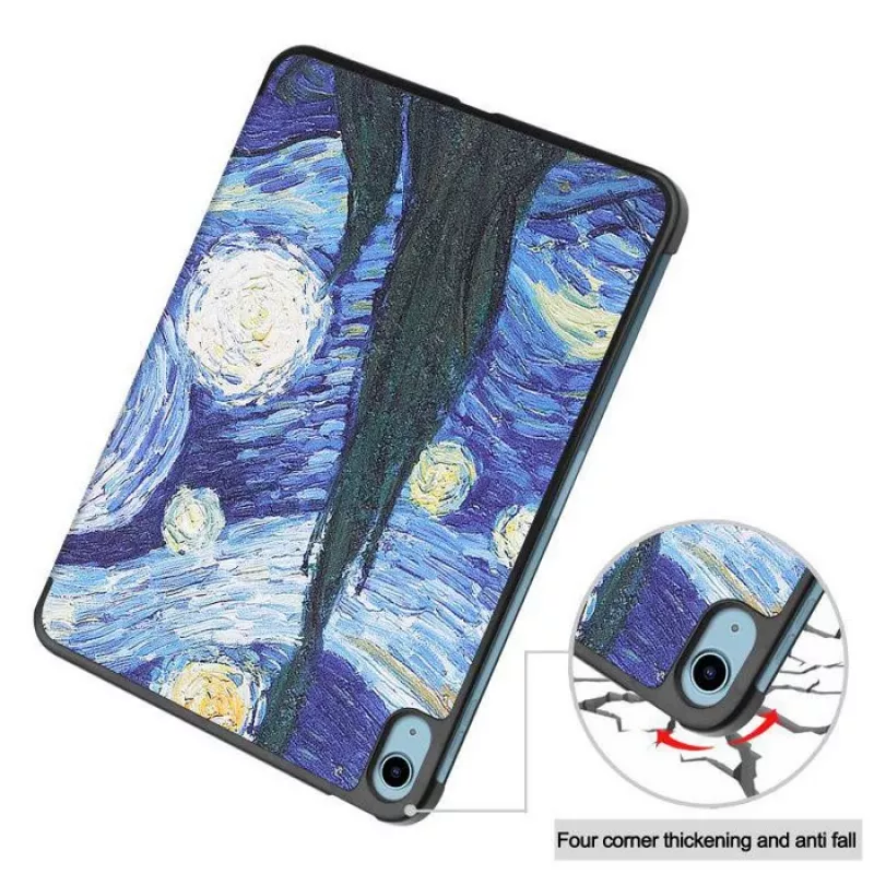 CoreParts TABX-IP10-COVER13 dėklas planšetei 27,7 cm (10,9 colio) sulankstomas dėklas Mėlyna, Žalia, Oranžinė, Balta, Geltona