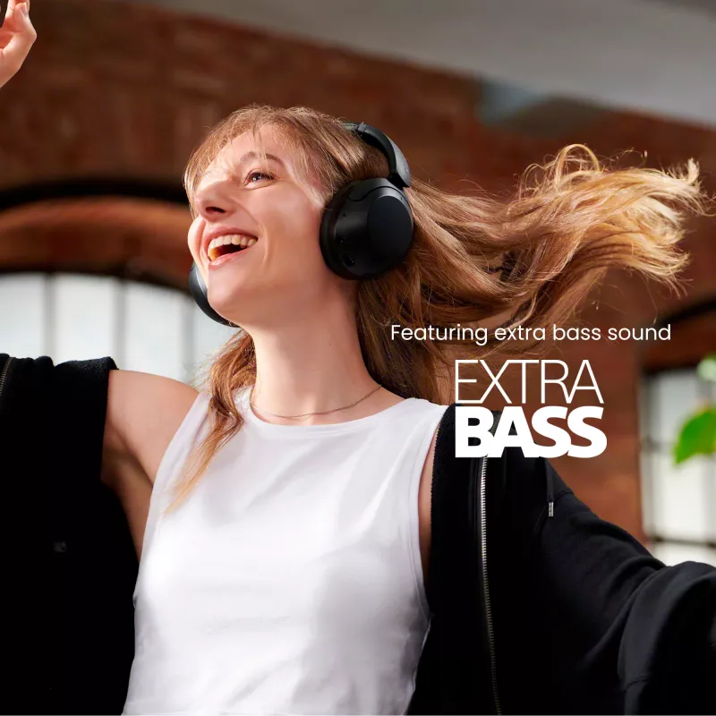 Sony WH-XB910N - Juodos spalvos belaidės ausinės su triukšmo slopinimu