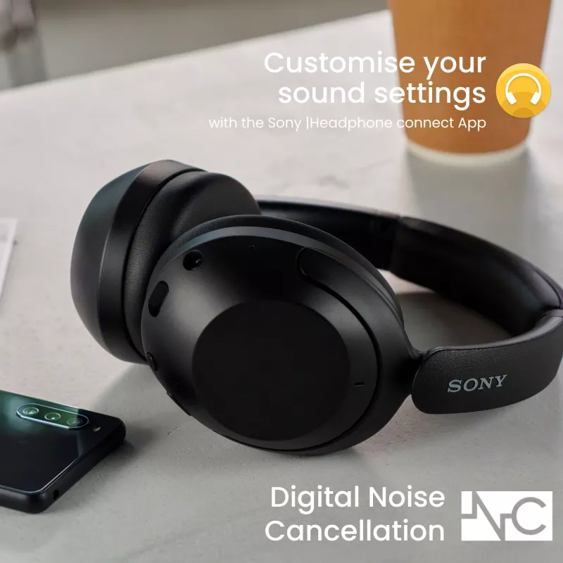Sony WH-XB910N - Juodos spalvos belaidės ausinės su triukšmo slopinimu