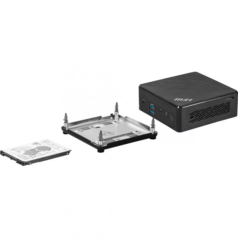 MSI Cubi 5 12M-001EU mini kompiuteris Intel® Core™ i7 i7-1255U 16 GB DDR4-SDRAM 512 GB SSD Windows 11 Pro juodas