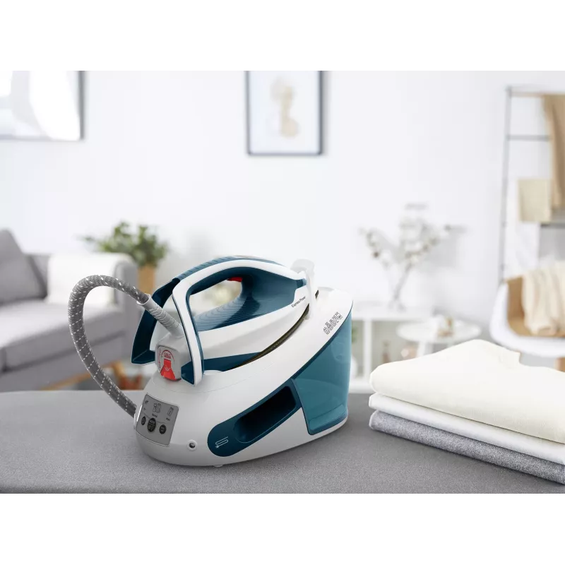 Garų generatorius Tefal Express Power SV8111 1,8 L Durilium AirGlide Autoclean padas Mėlyna, Balta