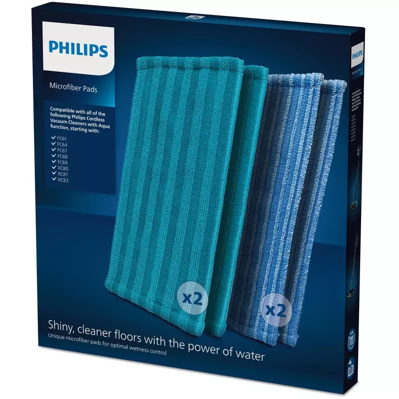 Philips XV1700/01 Mikropluošto šluostės lazdiniam siurbliui (4 vnt.)
