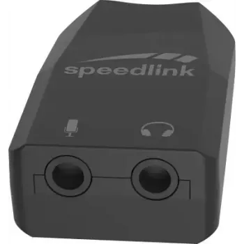 USB išorinis garso adapteris Speedlink VIGO USB – USB sąsaja, 3,5 mm ausinių lizdas, juodas, 8 g