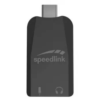 USB išorinis garso adapteris Speedlink VIGO USB – USB sąsaja, 3,5 mm ausinių lizdas, juodas, 8 g