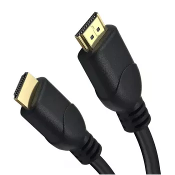 HDMI kabelis Helos 288392 — 2 m, HDMI A tipo kištukas‑kištukas, auksuoti kontaktai, ARC, 3D, juodas