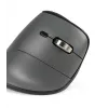 BakkerElkhuizen FastForward Pro pelė, dešinei rankai, vertikalus dizainas, optinė, RF belaidė + Bluetooth + USB Type-C, 5000 DPI, juoda, pilka