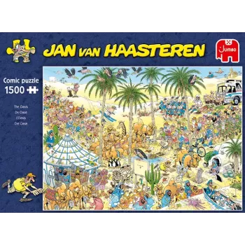 Jumbo dėlionė Jan van Haasteren Oazė – 1500 detalių, 900×600 mm