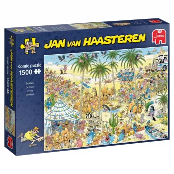 Jumbo dėlionė Jan van Haasteren Oazė – 1500 detalių, 900×600 mm