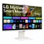 LG MyView Smart 31.5 colių (80 cm) 4K Ultra HD LCD monitorius baltas