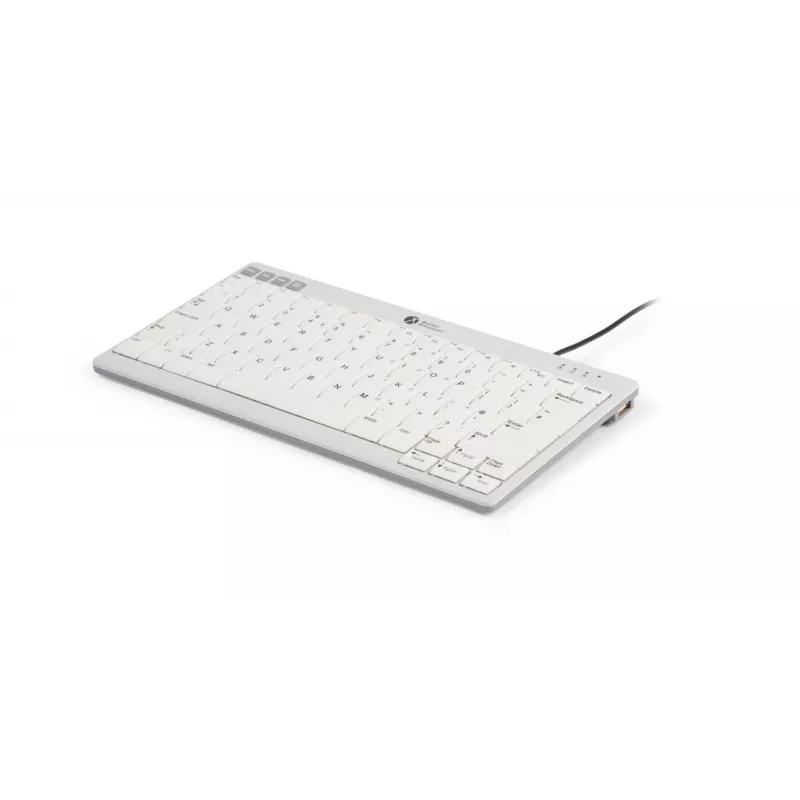 BakkerElkhuizen UltraBoard 950 V2 DE Qwertz, laidas, USB, žirkliniai jungikliai, QWERTZ, tamsiai pilka, šviesiai pilka
