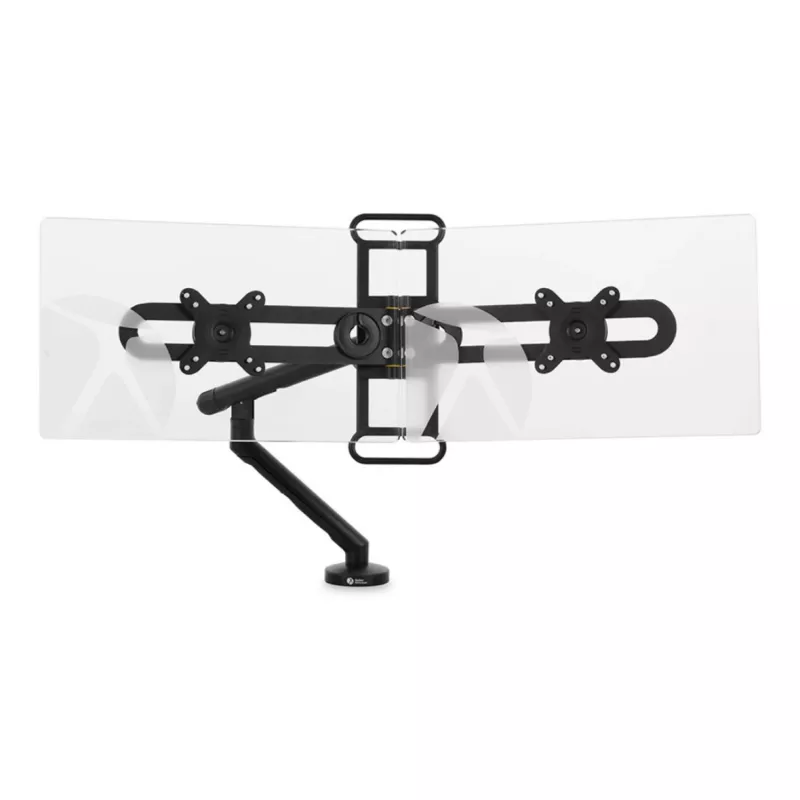 BakkerElkhuizen BE Universal Crossbar, 8 kg, 43,2 cm (17 col.), 88,9 cm (35 col.), 100 x 100 mm, reguliuojamas aukštis, juoda