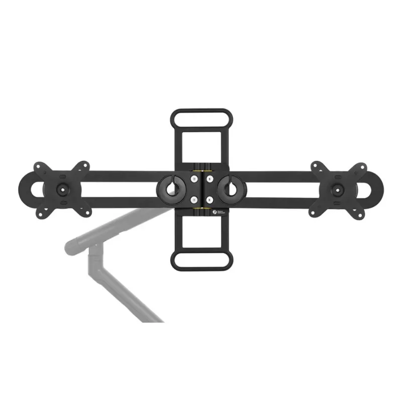 BakkerElkhuizen BE Universal Crossbar, 8 kg, 43,2 cm (17 col.), 88,9 cm (35 col.), 100 x 100 mm, reguliuojamas aukštis, juoda