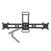 BakkerElkhuizen BE Universal Crossbar, 8 kg, 43,2 cm (17 col.), 88,9 cm (35 col.), 100 x 100 mm, reguliuojamas aukštis, juoda