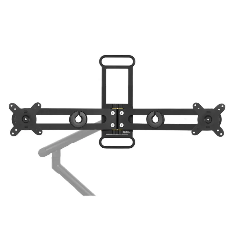BakkerElkhuizen BE Universal Crossbar, 8 kg, 43,2 cm (17 col.), 88,9 cm (35 col.), 100 x 100 mm, reguliuojamas aukštis, juoda