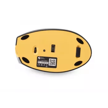 BakkerElkhuizen Handshake Mouse Left – kairiarankiams vertikali pelė, belaidė RF + Bluetooth + USB Type-C, 6400 DPI, juoda, pilka