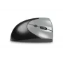 BakkerElkhuizen Handshake Mouse Right – vertikali pelė dešinei rankai, belaidė RF + Bluetooth + USB Type-C, 6400 DPI, juoda/pilka