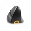BakkerElkhuizen Handshake Mouse Right – vertikali pelė dešinei rankai, belaidė RF + Bluetooth + USB Type-C, 6400 DPI, juoda/pilka