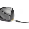 BakkerElkhuizen Handshake Mouse Right – vertikali pelė dešinei rankai, belaidė RF + Bluetooth + USB Type-C, 6400 DPI, juoda/pilka