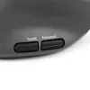 BakkerElkhuizen MidWay pelė kairiarankiams, vertikali, optinė, RF Bluetooth + USB Type-C, 2400 DPI, pilka, juoda