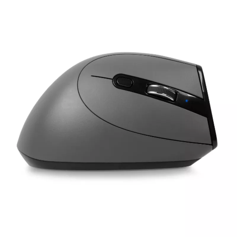 BakkerElkhuizen Grip Pro pelė, dešinei rankai, vertikali, optinė, RF belaidė, 2400 DPI, pilka, juoda, geltona