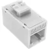 InLine Keystone RJ45 lizdas, neekranuotas, Cat.6A, 8 vnt., baltas