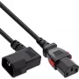 InLine 16933A maitinimo laidas juodas 3 m IEC C13 IEC C14
