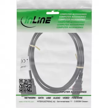 InLine 16933A maitinimo laidas juodas 3 m IEC C13 IEC C14