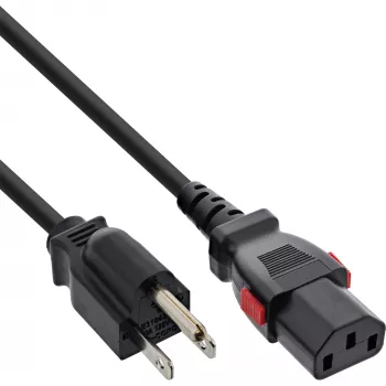 InLine 16953U maitinimo laidas Black 3 m IEC C13 NEMA 5-15P