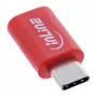 InLine 31650 USB duomenų blokatorius su USB-C kištuku ir USB-C lizdu, iki 240 W PD