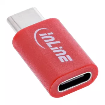 InLine 31650 USB-C lyties keitiklis raudonas