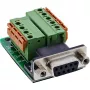 InLine 92501A gnybtų blokas / D-Sub 9 kištukas juodas, žalias