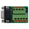 InLine 92501A gnybtų blokas / D-Sub 9 kištukas juodas, žalias