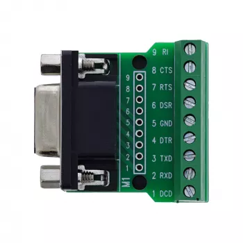 InLine 92501C Jungtis Terminal Block / D-Sub 9, Juoda, Žalia
