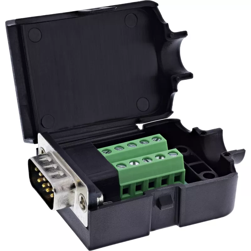 InLine 92501I Jungtis Terminal Block / D-Sub 9 Juoda