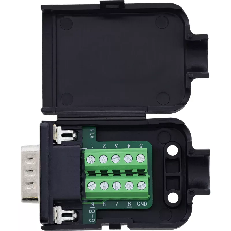 InLine 92501I Jungtis Terminal Block / D-Sub 9 Juoda