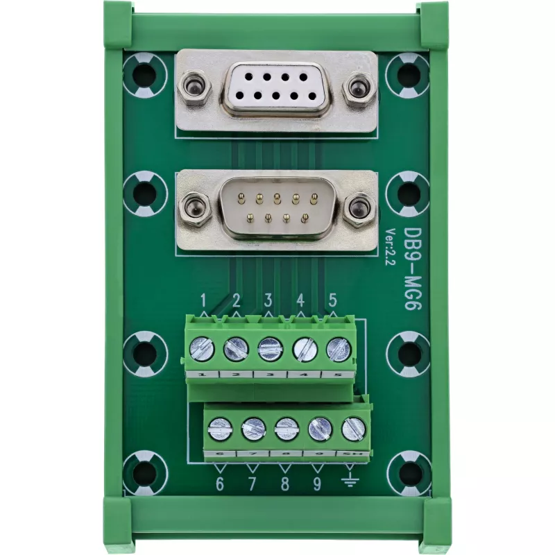 InLine 92501M jungčių blokas / D-Sub 9 Žalias