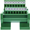 InLine 92502C gnybtinis blokas / D-Sub 15 kištukas žalias